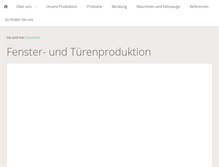Tablet Screenshot of maerkischefensterwerke.de